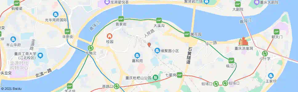 重庆人和街_公交站地图_重庆公交_妙搜公交查询2025