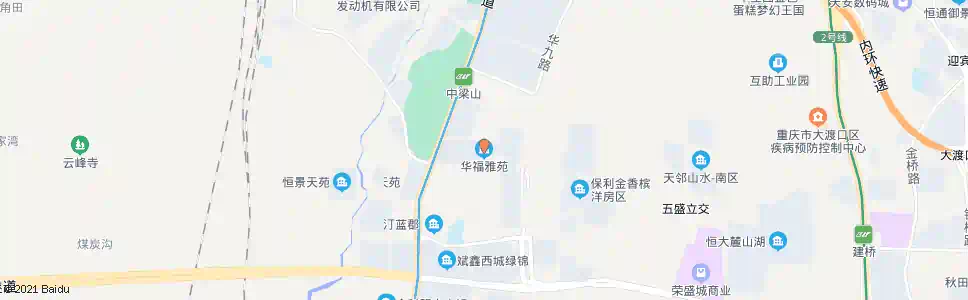 重庆华福雅苑_公交站地图_重庆公交_妙搜公交查询2025
