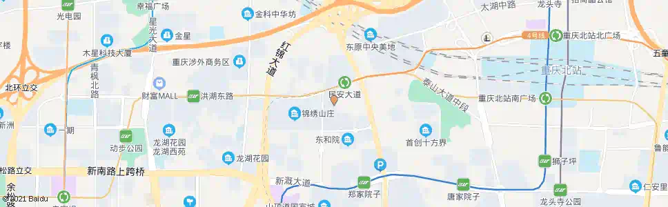 重庆锦上华庭_公交站地图_重庆公交_妙搜公交查询2025