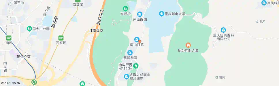 重庆南山路_公交站地图_重庆公交_妙搜公交查询2025