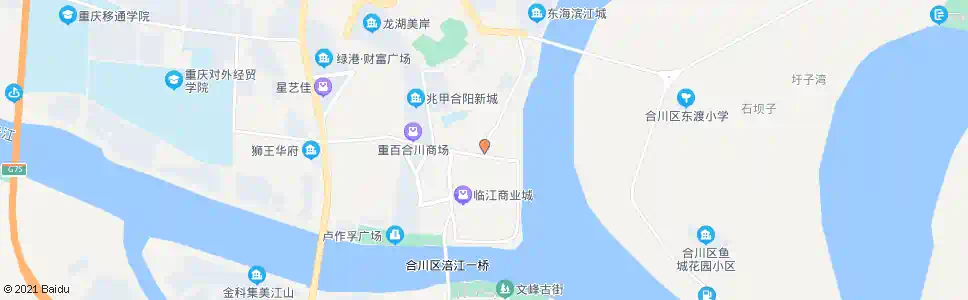 重庆合川中医院申明亭分院_公交站地图_重庆公交_妙搜公交查询2025