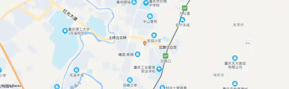 重庆巴南区党校_公交站地图_重庆公交_妙搜公交查询2025