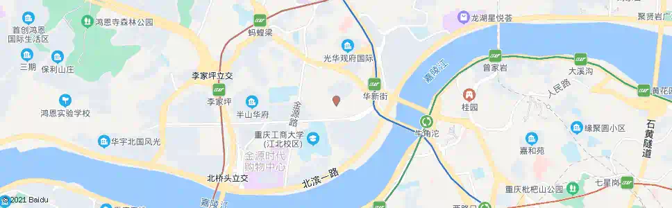 重庆北滨路灯巢_公交站地图_重庆公交_妙搜公交查询2025