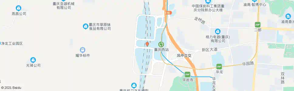 重庆西物市场_公交站地图_重庆公交_妙搜公交查询2025