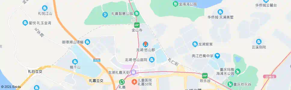 重庆悠山郡_公交站地图_重庆公交_妙搜公交查询2025