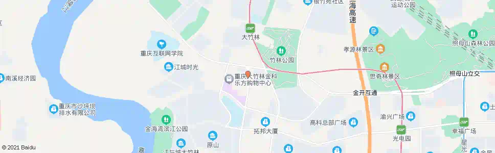 重庆竹林学校_公交站地图_重庆公交_妙搜公交查询2025