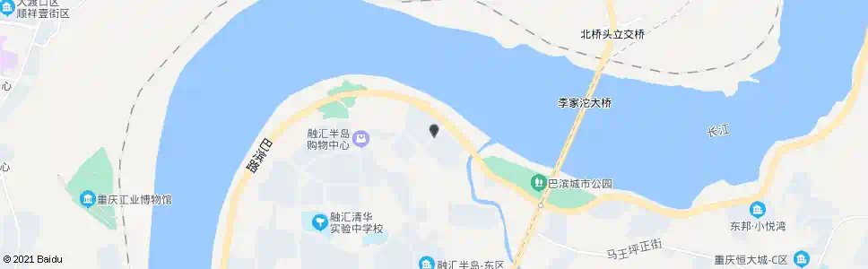 重庆融汇大道下口_公交站地图_重庆公交_妙搜公交查询2025