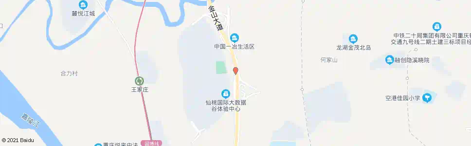 重庆金山立交_公交站地图_重庆公交_妙搜公交查询2025