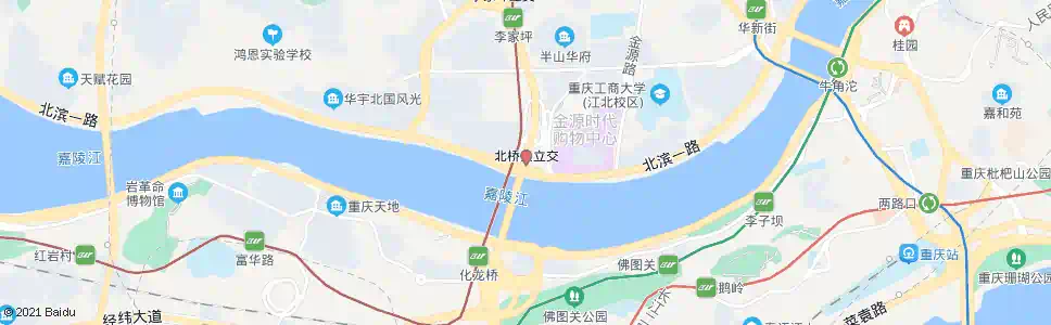 重庆李家坪(嘉华大桥北)_公交站地图_重庆公交_妙搜公交查询2025