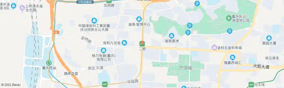 重庆二郎庙_公交站地图_重庆公交_妙搜公交查询2025