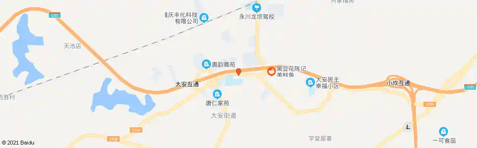重庆大安中学_公交站地图_重庆公交_妙搜公交查询2025