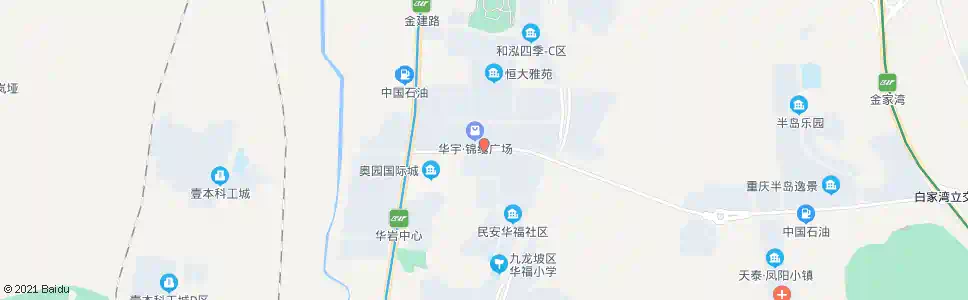 重庆民安华福_公交站地图_重庆公交_妙搜公交查询2025