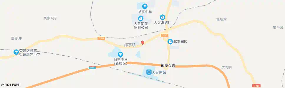 重庆邮亭邮政所_公交站地图_重庆公交_妙搜公交查询2025