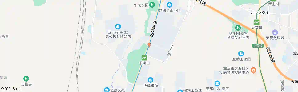 重庆华庆路口_公交站地图_重庆公交_妙搜公交查询2025