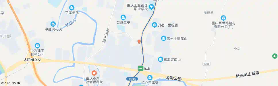 重庆民主新村(路口)_公交站地图_重庆公交_妙搜公交查询2025