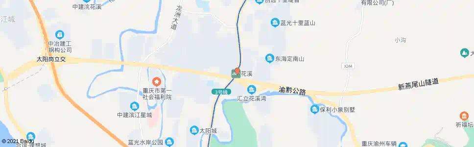 重庆花溪轨道站_公交站地图_重庆公交_妙搜公交查询2025
