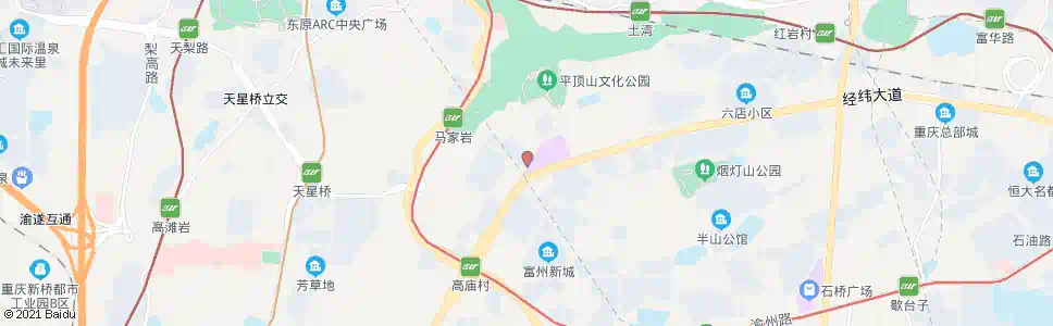 重庆圣泉花园_公交站地图_重庆公交_妙搜公交查询2025
