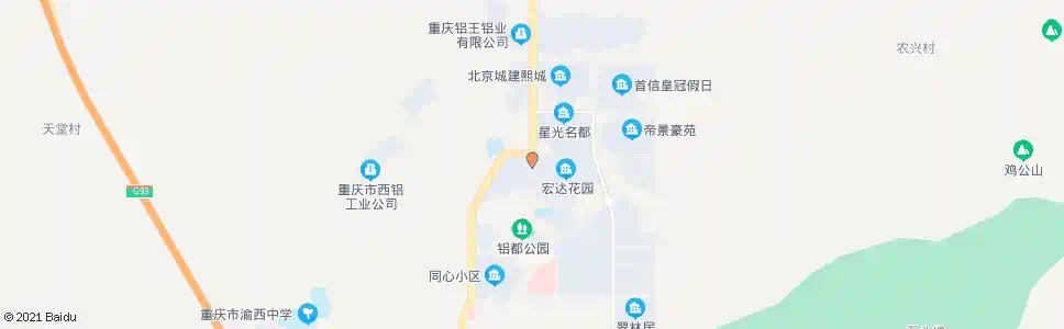 重庆西彭九村_公交站地图_重庆公交_妙搜公交查询2025