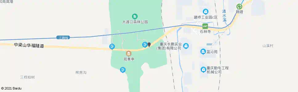 重庆华福隧道口(东)_公交站地图_重庆公交_妙搜公交查询2025