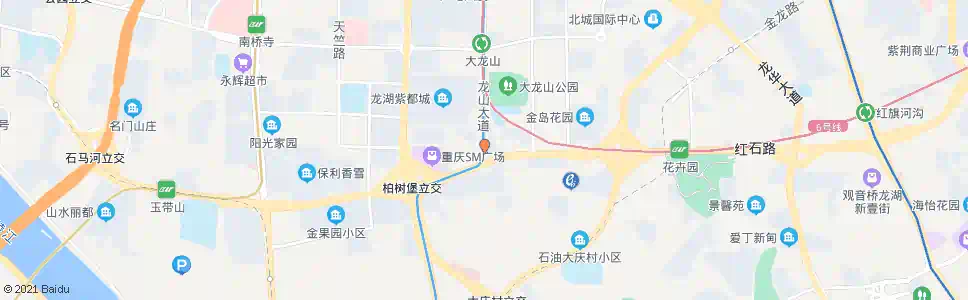 重庆龙山大道_公交站地图_重庆公交_妙搜公交查询2025