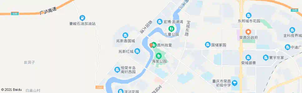 重庆昌州故里_公交站地图_重庆公交_妙搜公交查询2025