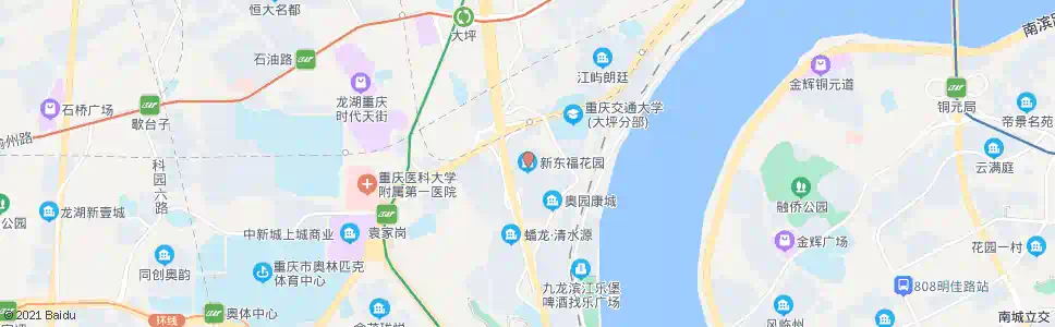 重庆嘉华隧道(新东福花园)_公交站地图_重庆公交_妙搜公交查询2025