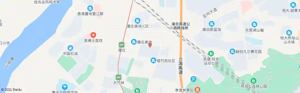 重庆银竹苑_公交站地图_重庆公交_妙搜公交查询2025