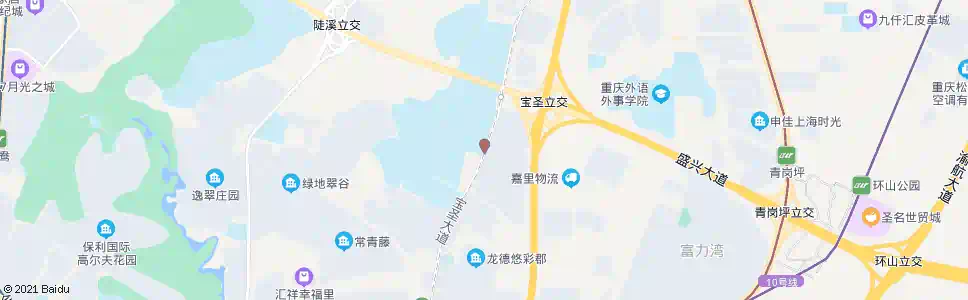 重庆西政渝北校区南门_公交站地图_重庆公交_妙搜公交查询2025