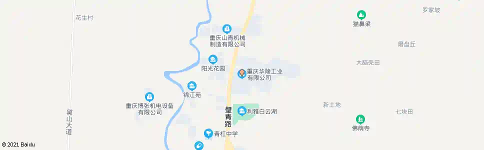 重庆华陵厂_公交站地图_重庆公交_妙搜公交查询2025