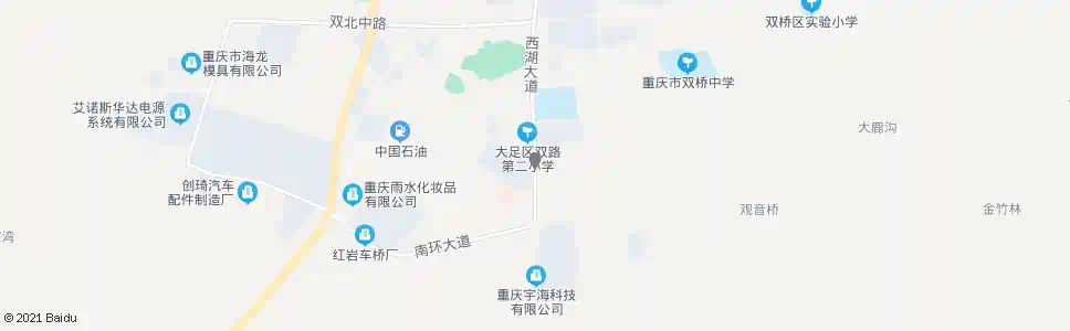 重庆黄桷家园_公交站地图_重庆公交_妙搜公交查询2025