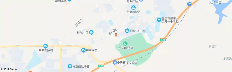 重庆石马花园_公交站地图_重庆公交_妙搜公交查询2025