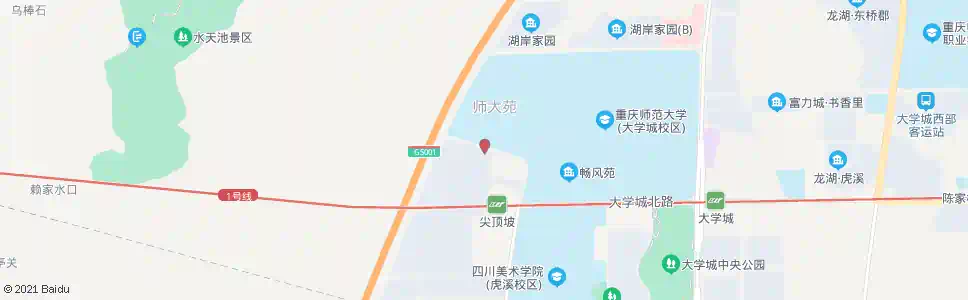 重庆重师家属区_公交站地图_重庆公交_妙搜公交查询2025
