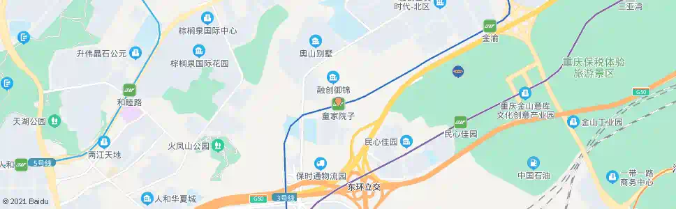 重庆童家院子站_公交站地图_重庆公交_妙搜公交查询2025