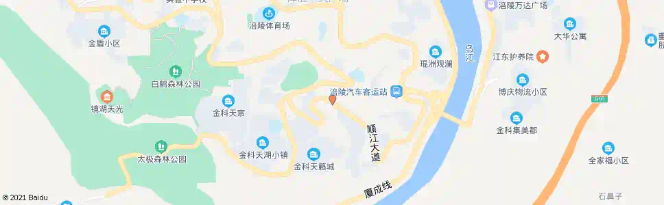 重庆长运花园_公交站地图_重庆公交_妙搜公交查询2025