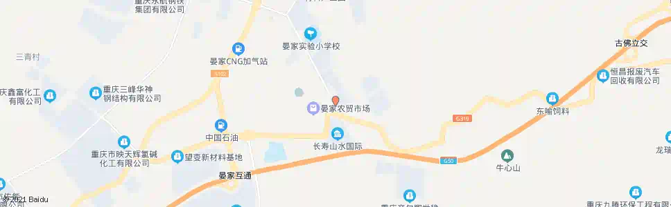 重庆育才路口_公交站地图_重庆公交_妙搜公交查询2025
