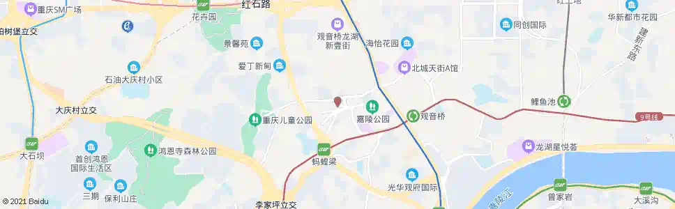 重庆建北二支路_公交站地图_重庆公交_妙搜公交查询2025
