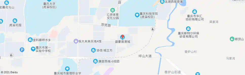 重庆盛豪首港城_公交站地图_重庆公交_妙搜公交查询2025