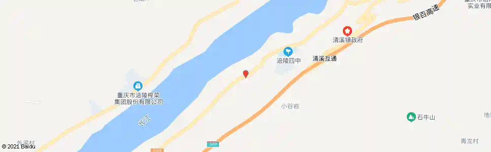 重庆清溪大桥南_公交站地图_重庆公交_妙搜公交查询2025