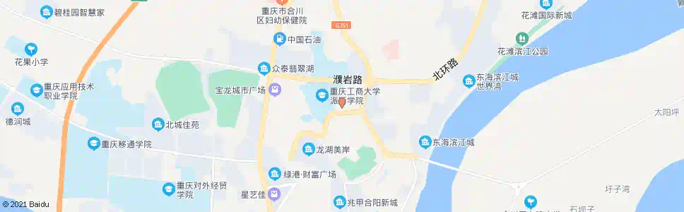 重庆阳洲花苑A区_公交站地图_重庆公交_妙搜公交查询2025