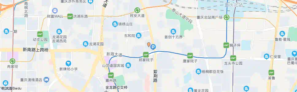 重庆巴蜀丽景_公交站地图_重庆公交_妙搜公交查询2025