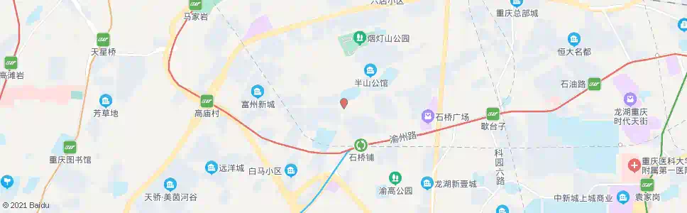 重庆香山园_公交站地图_重庆公交_妙搜公交查询2025