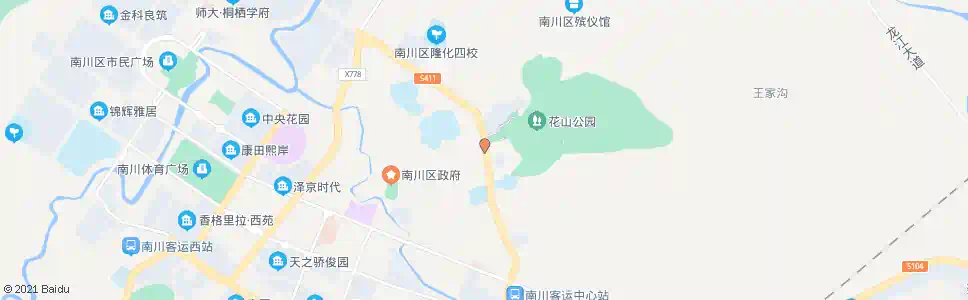 重庆花山公园_公交站地图_重庆公交_妙搜公交查询2025