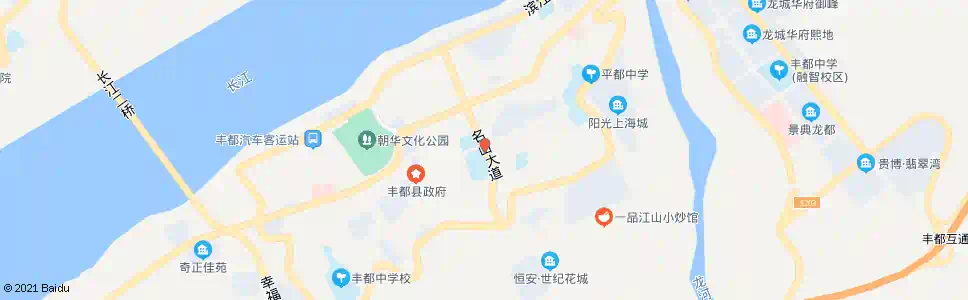 重庆丰都体育场_公交站地图_重庆公交_妙搜公交查询2025