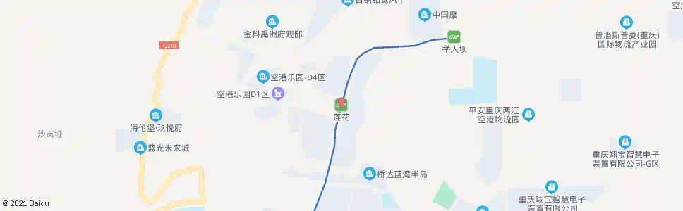 重庆莲花广场_公交站地图_重庆公交_妙搜公交查询2025