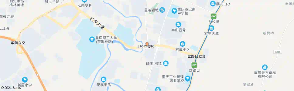 重庆土桥岔路口_公交站地图_重庆公交_妙搜公交查询2025