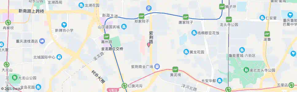 重庆紫荆路(两代一家)_公交站地图_重庆公交_妙搜公交查询2025