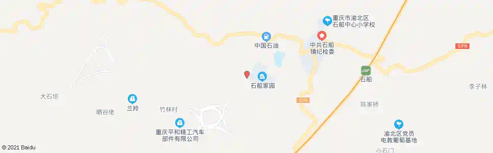 重庆石船安置房_公交站地图_重庆公交_妙搜公交查询2025