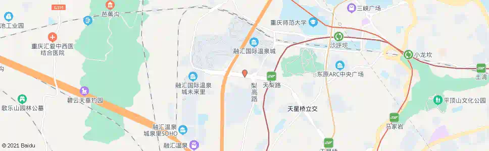 重庆蓝溪谷地_公交站地图_重庆公交_妙搜公交查询2025