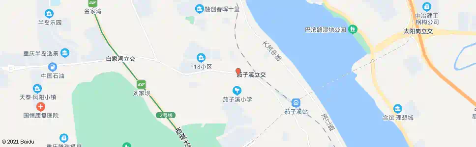 重庆茄子溪_公交站地图_重庆公交_妙搜公交查询2025