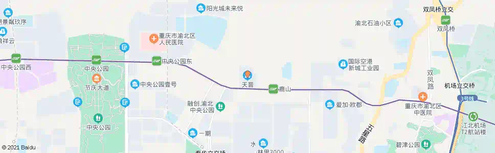 重庆同茂大道天晋站_公交站地图_重庆公交_妙搜公交查询2025